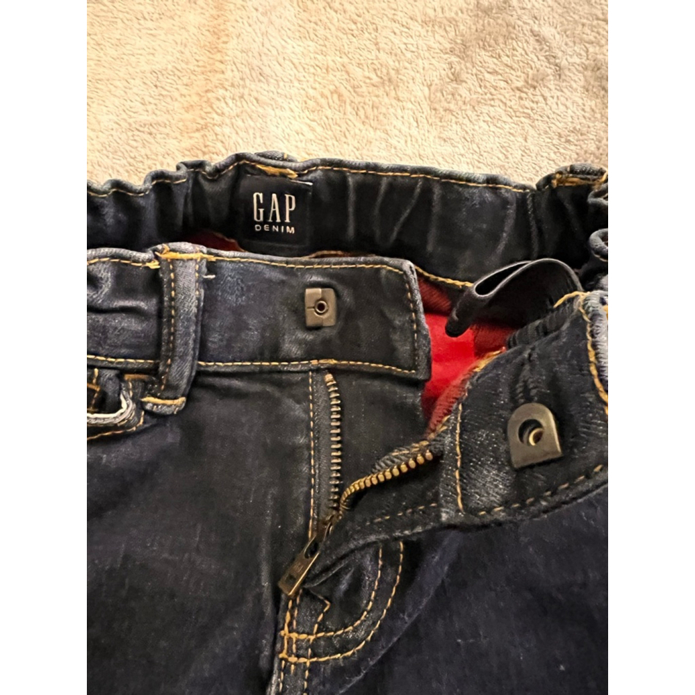 Kids Gap Denim Jeans with Red Plaid Lining Size 5 - Picture 4 of 10